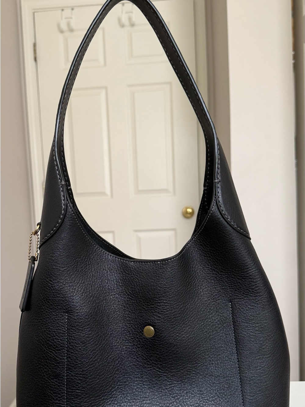 Coach Black Pebble Leather Brooklyn 28 - Picture 2 of 7